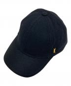 Saint Laurent Parisサンローランパリ）の古着「ウールベースボールキャップ」｜ブラック