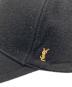 中古・古着 Saint Laurent Paris (サンローランパリ) ウールベースボールキャップ ブラック：25000円