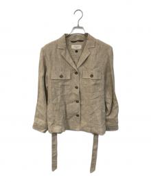 WEEKEND Max Mara（ウィークエンド マックスマーラ）の古着「リネンシャツジャケット」｜ベージュ