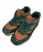 NEW BALANCEニューバランス）の古着「ローカットスニーカー」｜グリーン×ブラウン