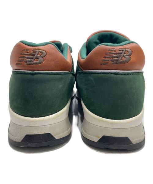 NEW BALANCE（ニューバランス）NEW BALANCE (ニューバランス) ローカットスニーカー グリーン×ブラウン サイズ:SIZE UK 5 1/2の古着・服飾アイテム