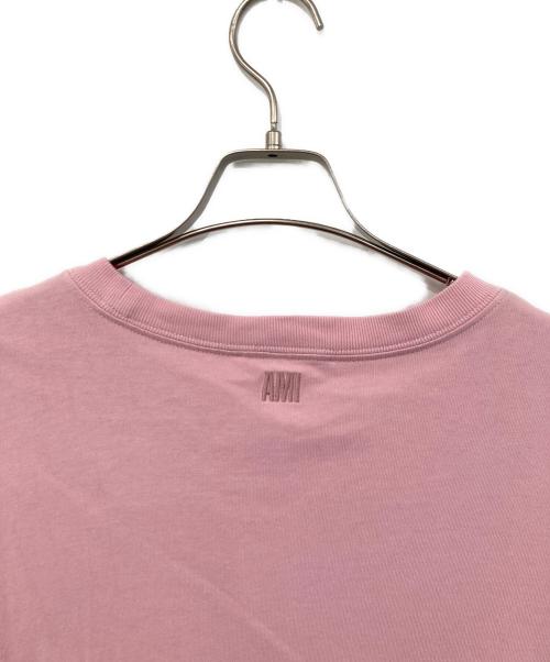 AMI PARIS（アミ パリス）AMI PARIS (アミ パリス) ロゴTシャツ ピンク サイズ:SIZE Mの古着・服飾アイテム