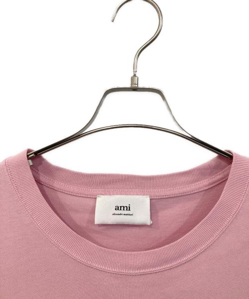 AMI PARIS（アミ パリス）AMI PARIS (アミ パリス) ロゴTシャツ ピンク サイズ:SIZE Mの古着・服飾アイテム