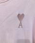 中古・古着 AMI PARIS (アミ パリス) ロゴTシャツ ピンク サイズ:SIZE M：8000円