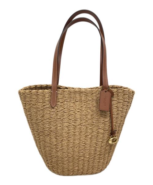 COACH（コーチ）COACH (コーチ) スモールストロートート ベージュの古着・服飾アイテム