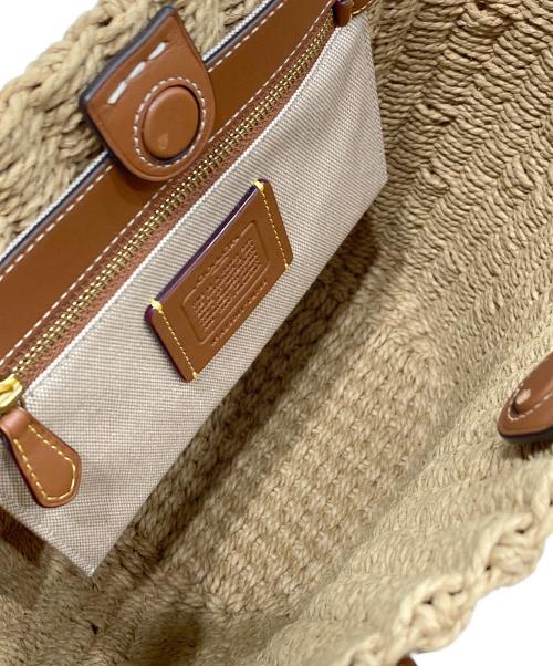 COACH（コーチ）COACH (コーチ) スモールストロートート ベージュの古着・服飾アイテム