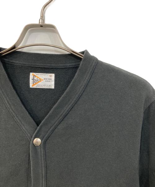 FELCO（フェルコ）FELCO (フェルコ) スナップカーディガン ブラック サイズ:SIZE Mの古着・服飾アイテム