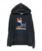 maison kitsuneメゾンキツネ）の古着「プルオーバーパーカー」｜ブラック