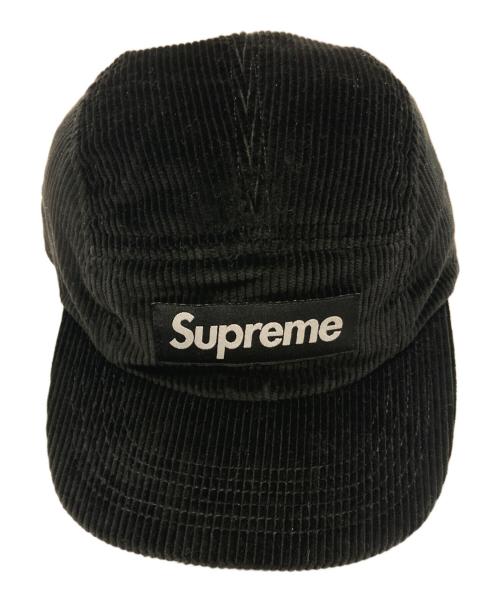 SUPREME（シュプリーム）Supreme (シュプリーム) コーデュロイキャップ ブラックの古着・服飾アイテム