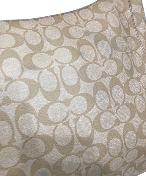 COACH（コーチ）COACH (コーチ) 2WAYショルダーバッグ ベージュの古着・服飾アイテム