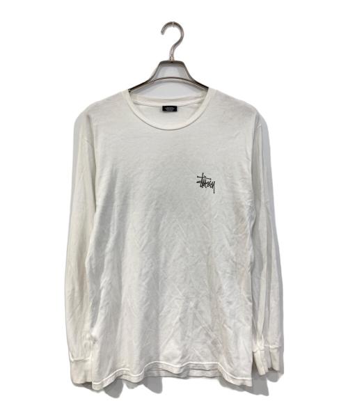 stussy（ステューシー）stussy (ステューシー) ロングスリーブカットソー ホワイト サイズ:SIZE Mの古着・服飾アイテム