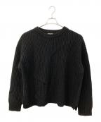 NAKEDGAUGEネイキッドゲージ）の古着「MERRY YARN 'BUDDY' SWEATER/メリー ヤーン バディー セーター」｜ブラック