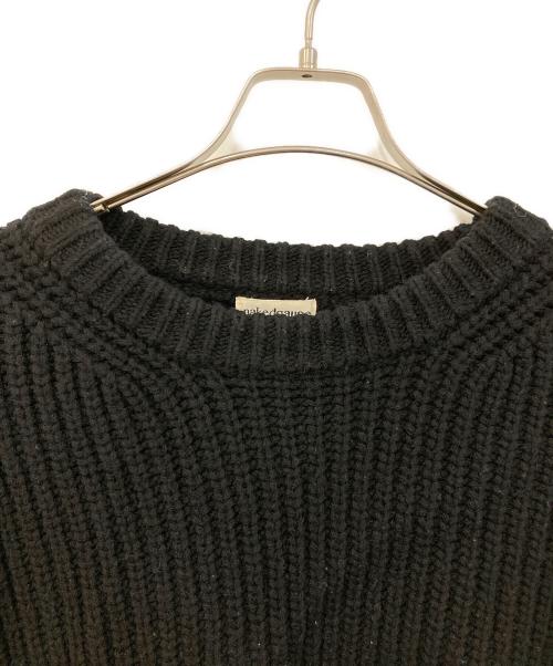 NAKEDGAUGE（ネイキッドゲージ）NAKEDGAUGE (ネイキッドゲージ) MERRY YARN 'BUDDY' SWEATER/メリー ヤーン バディー セーター ブラック サイズ:SIZE 2の古着・服飾アイテム