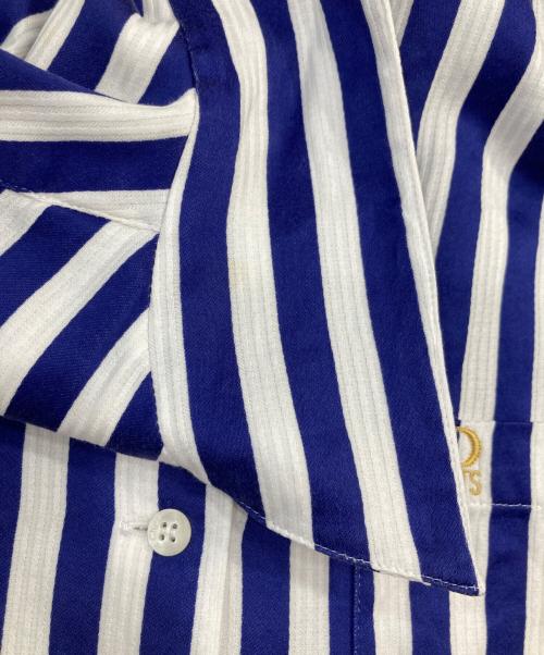 Christian Dior Sports（クリスチャン ディオールスポーツ）Christian Dior Sports (クリスチャン ディオールスポーツ) ストライプシャツ ブルー×ホワイト サイズ:SIZE Mの古着・服飾アイテム