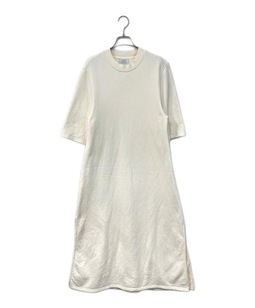 STUDIO NICHOLSON（スタジオ ニコルソン）STUDIO NICHOLSON (スタジオ ニコルソン) スウェットワンピース ホワイト サイズ:SIZE 1の古着・服飾アイテム