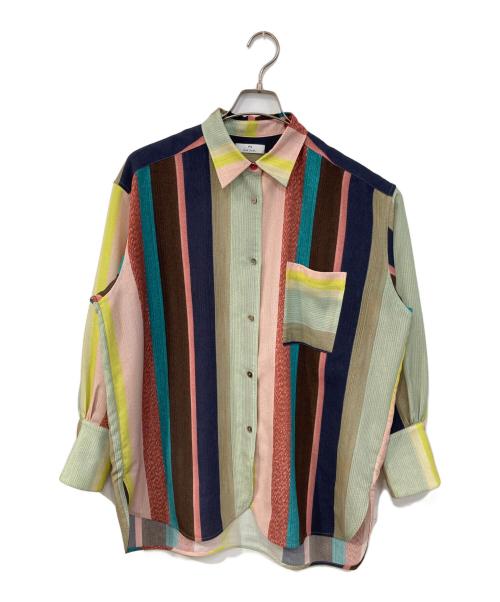 PAUL SMITH（ポールスミス）PAUL SMITH (ポールスミス) ワインディングストライプ シャツ まるちお サイズ:42Lの古着・服飾アイテム