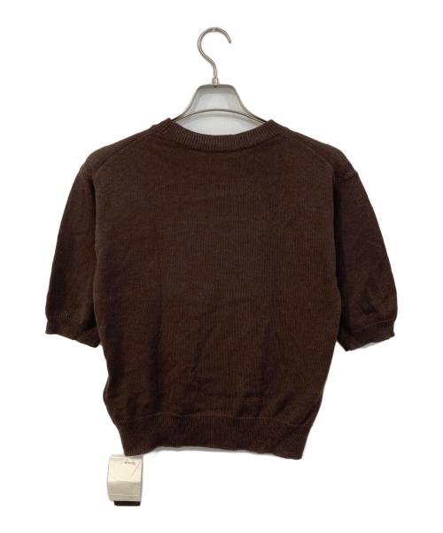 L’Appartment DEUXIEME CLASSE（アパルトモン ドゥーズィエムクラス）L’Appartment DEUXIEME CLASSE (アパルトモン ドゥーズィエムクラス) Short sleeve summer knit ブラウン サイズ:不明」 未使用品の古着・服飾アイテム