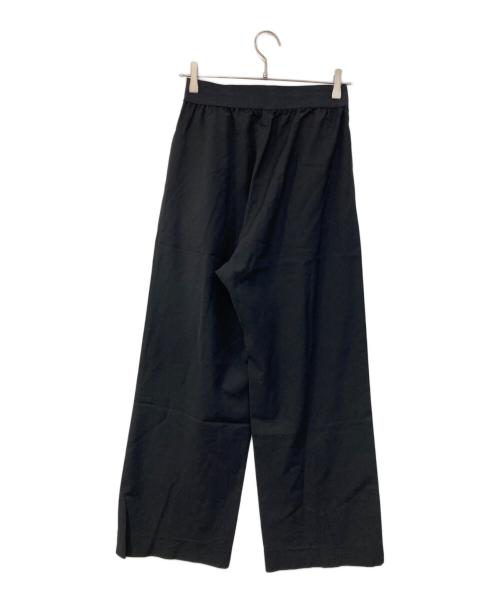 MUSE de Deuxieme Classe（ミューズ ドゥーズィエム クラス）MUSE de Deuxieme Classe (ミューズ ドゥーズィエム クラス) WOOL/VI タックパンツ　ウール/ヴィスコース・レーヨン ブラック サイズ:38の古着・服飾アイテム