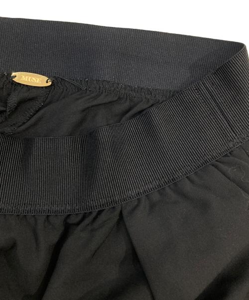 MUSE de Deuxieme Classe（ミューズ ドゥーズィエム クラス）MUSE de Deuxieme Classe (ミューズ ドゥーズィエム クラス) WOOL/VI タックパンツ　ウール/ヴィスコース・レーヨン ブラック サイズ:38の古着・服飾アイテム