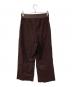 MUSE de Deuxieme Classe (ミューズ ドゥーズィエム クラス) stretch twill タックパンツ ブラウン サイズ:38：7000円