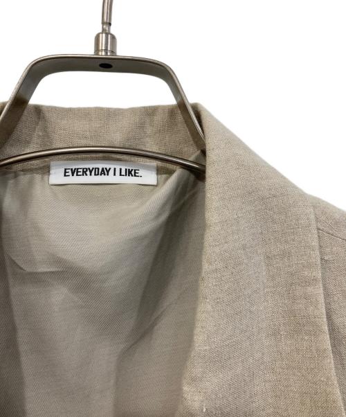 EVERYDAY I LIKE.（エヴリデイ アイ ライク）EVERYDAY I LIKE. (エヴリデイ アイ ライク) アサ ダブル ジャケット ベージュ サイズ:38の古着・服飾アイテム