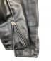 中古・古着 HARLEY-DAVIDSON (ハーレーダビッドソン) ダブルライダースジャケット ブラック サイズ:34：16000円