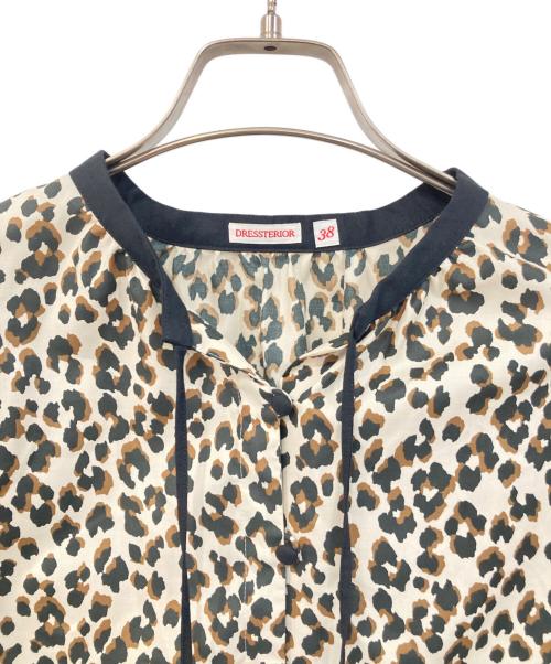 DRESSTERIOR（ドレステリア）DRESSTERIOR (ドレステリア) レオパードプリントブラウス ベージュ サイズ:SIZE 38の古着・服飾アイテム