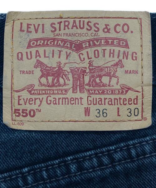 LEVI'S（リーバイス）LEVI'S (リーバイス) 550 Relaxed Fit Black Denim Pants/リラックスドフィットブラックデニムパンツ ブラック サイズ: W36×L30の古着・服飾アイテム