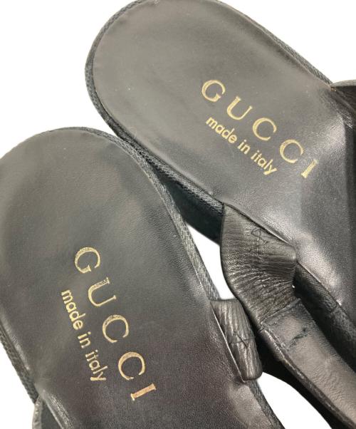 GUCCI（グッチ）GUCCI (グッチ) サンダル ブラック サイズ:37　1/2Cの古着・服飾アイテム