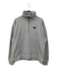 adidas（アディダス）の古着「オルタナティブ スポーツ ハーフジップ グラフィック フリース スウェットシャツ」｜グレー