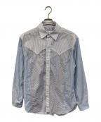 Maison Margielaメゾンマルジェラ）の古着「Yoke Stripe Shirt」｜スカイブルー