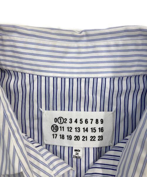 Maison Margiela（メゾンマルジェラ）Maison Margiela (メゾンマルジェラ) Yoke Stripe Shirt スカイブルー サイズ:37の古着・服飾アイテム