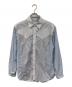 Maison Margiela（メゾンマルジェラ）の古着「Yoke Stripe Shirt」｜スカイブルー