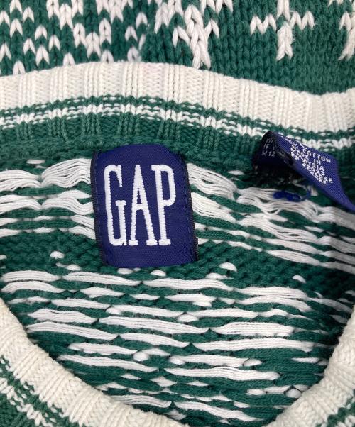 OLD GAP（オールドギャップ）OLD GAP (オールドギャップ) ケーブルニット グリーン サイズ:SIZE Lの古着・服飾アイテム