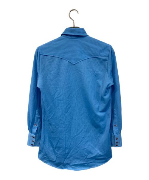H BAR C（エイチバーシー）H BAR C (エイチバーシー) ウエスタンシャツ ブルー サイズ:15-32の古着・服飾アイテム