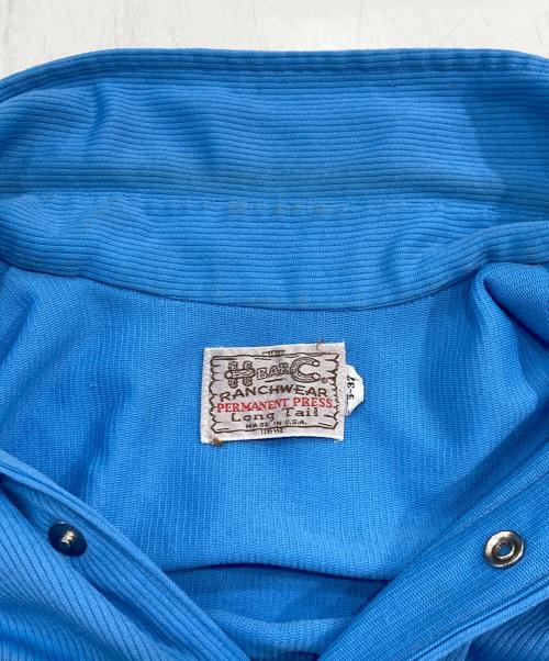 H BAR C（エイチバーシー）H BAR C (エイチバーシー) ウエスタンシャツ ブルー サイズ:15-32の古着・服飾アイテム