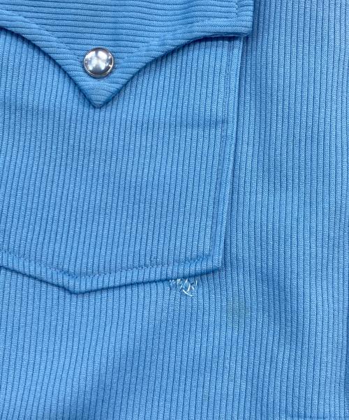 H BAR C（エイチバーシー）H BAR C (エイチバーシー) ウエスタンシャツ ブルー サイズ:15-32の古着・服飾アイテム
