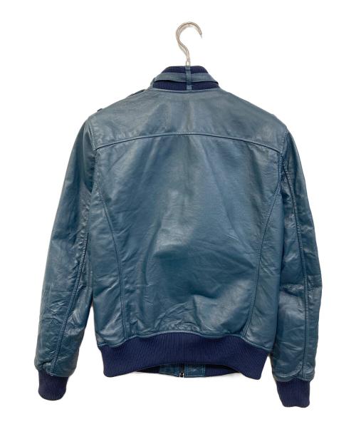 Hysteric Glamour（ヒステリックグラマー）Hysteric Glamour (ヒステリックグラマー) レザージャケット ブルー サイズ:SIZE Mの古着・服飾アイテム
