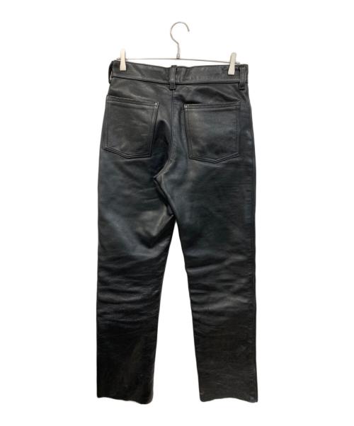 VANSON（バンソン）VANSON (バンソン) ブーツカットレザーパンツ ブラック サイズ:SIZE 32の古着・服飾アイテム