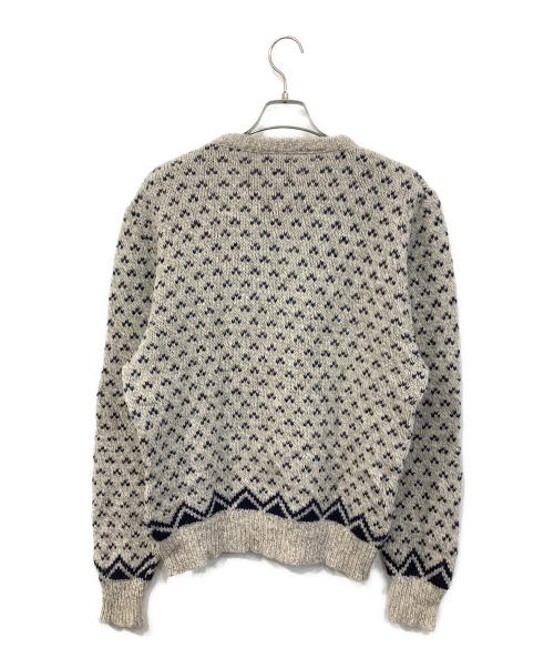 ENVIRONMENTAL CLOTHING（エンヴァイロンメンタル クロージング）ENVIRONMENTAL CLOTHING (エンヴァイロンメンタル クロージング) バーズアイニット グレー×ネイビー サイズ:SIZE XLの古着・服飾アイテム
