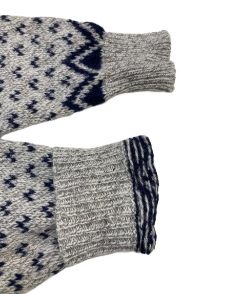 ENVIRONMENTAL CLOTHING（エンヴァイロンメンタル クロージング）ENVIRONMENTAL CLOTHING (エンヴァイロンメンタル クロージング) バーズアイニット グレー×ネイビー サイズ:SIZE XLの古着・服飾アイテム