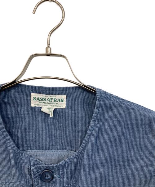 SASSAFRAS（ササフラス）SASSAFRAS (ササフラス) コーデュロイベスト ブルー サイズ:SIZE Mの古着・服飾アイテム