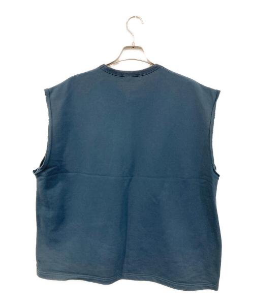 COOTIE PRODUCTIONS（クーティープロダクツ）COOTIE PRODUCTIONS (クーティープロダクツ) Inlay Sweat Cut Off Sleeve/インレイ　スウェット　カットオフ　スリーブインレイ　スウェット　カットオフ　スリーブ ネイビー サイズ:SIZE Mの古着・服飾アイテム