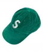 SUPREMEシュプリーム）の古着「Sロゴキャップ」｜グリーン