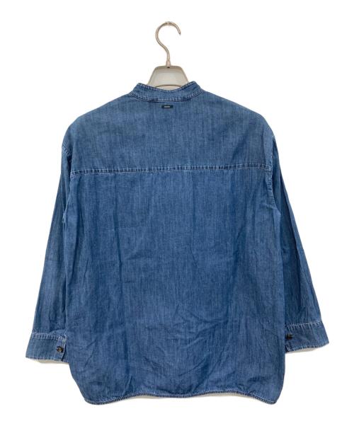 'S Max Mara（エスマックスマーラ）'S Max Mara (エスマックスマーラ) バンドカラーシャツ インディゴ サイズ:SIZE 42の古着・服飾アイテム