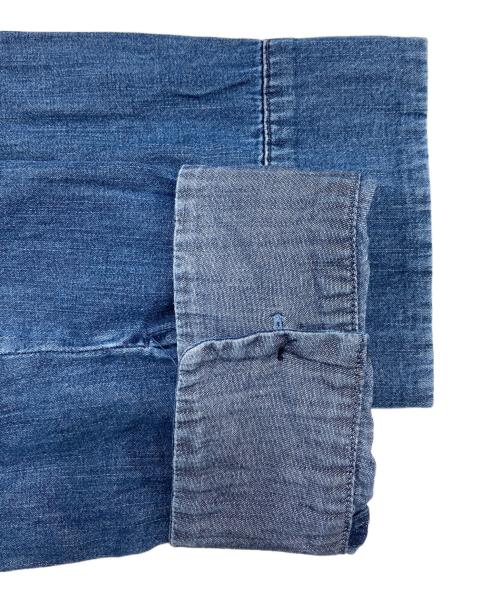 'S Max Mara（エスマックスマーラ）'S Max Mara (エスマックスマーラ) バンドカラーシャツ インディゴ サイズ:SIZE 42の古着・服飾アイテム