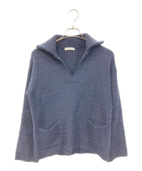MACPHEE（マカフィー）MACPHEE (マカフィー) ハイブリットコットン スキッパープルオーバー ネイビー サイズ:SIZE Sの古着・服飾アイテム