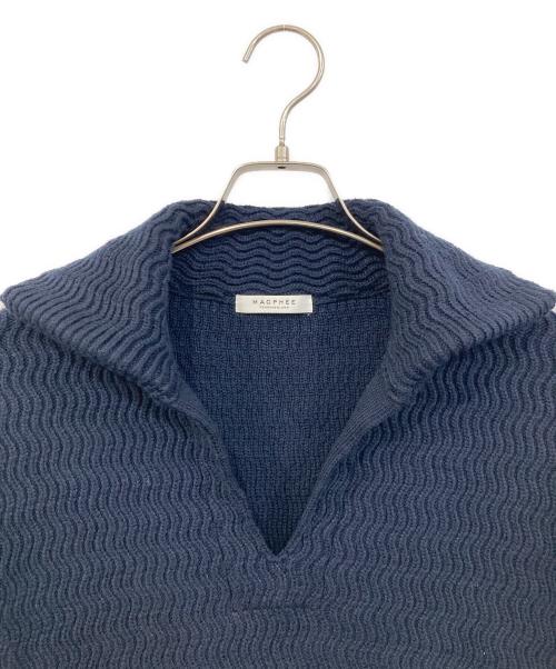 MACPHEE（マカフィー）MACPHEE (マカフィー) ハイブリットコットン スキッパープルオーバー ネイビー サイズ:SIZE Sの古着・服飾アイテム