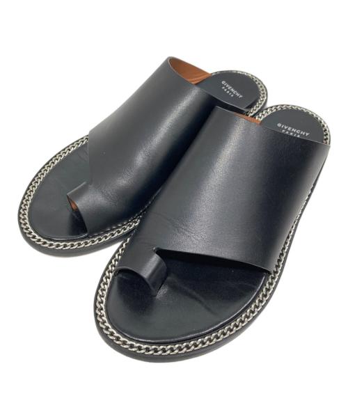 GIVENCHY（ジバンシィ）GIVENCHY (ジバンシィ) SANDALE TONG D CHAIN/サンダル トング ディー チェーン ブラック サイズ:SIZE 36の古着・服飾アイテム