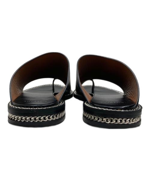 GIVENCHY（ジバンシィ）GIVENCHY (ジバンシィ) SANDALE TONG D CHAIN/サンダル トング ディー チェーン ブラック サイズ:SIZE 36の古着・服飾アイテム